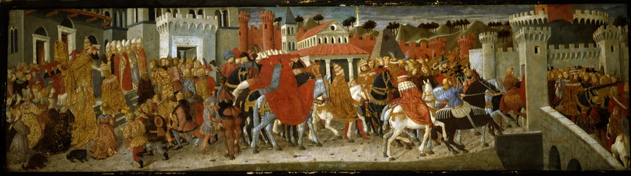 Szenen von der Krönung Kaiser Friedrichs III. in Rom